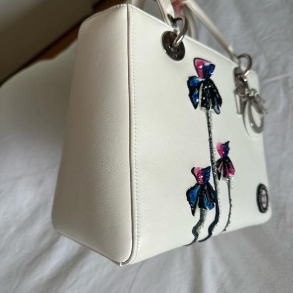 Christian Dior Lady Dior Medium white limited edition - Picture 6 of 8